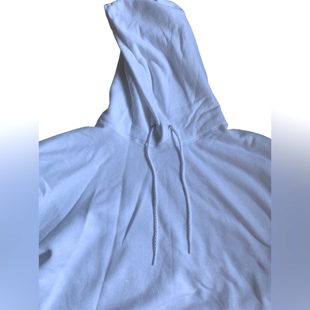 Hanes Men’s EcoSmart Fleece Hoodie l White l M - Picture 6 of 9